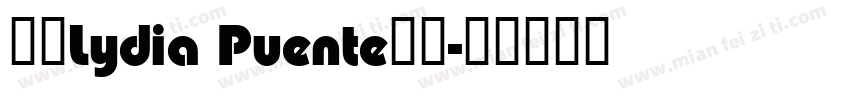 全包Lydia Puente字体字体转换